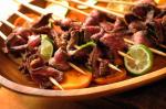 Steak and Poblano Pepper Skewers